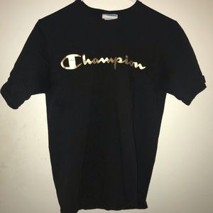 champion black and gold shirt